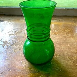 3/$15. Vintage green flower vase